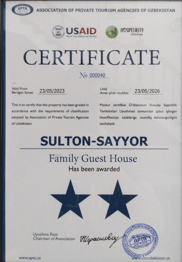 希瓦 Sulton-Sayyor酒店 外观 照片